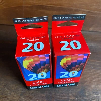 Vintage Lexmark Color Print Ink 2-pack Cartridge New In Box P122, P700 Series - Image 1 of 4