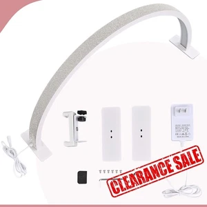 Dimmable Led Half Moon Desk Lamp Brightness Adjustable Upgrade Lash Light 30 in - Picture 1 of 12