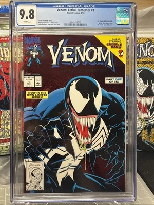 Venom Lethal Protector 1A - Red Foil - CGC 9.8  WHITE PAGES - February, 1993 - Image 1 of 4