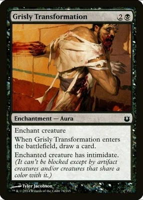 X 1 Grisly Transformation NM-M BNG 074 MTG Magic The Gathering - Image 1 of 2