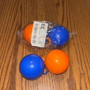 Set Of 4 Disposable Rain Ponchos-Yellow&Blue-Size Unknown - Picture 1 of 19