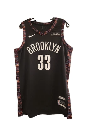 Camiseta Nike Brooklyn Nets Negra Biggie Para Hombre Grande #33 Claxton *ESTUDIO EN CAMA* Nueva Foto 1 de 4