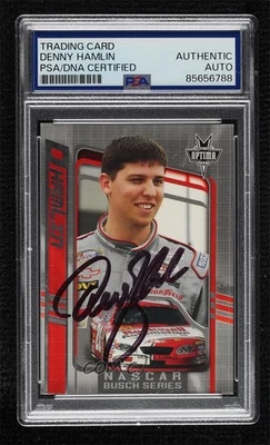 PSA/DNA 2005 Press Pass Optima Denny Hamlin Certified Authentic Auto Rookie RC - Image 1 of 2