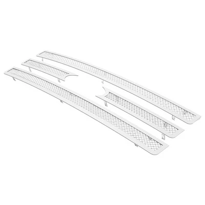 Se adapta a Ford Expedition 2015-2017 superior acero inoxidable malla cromada rejilla inserto Foto 1 de 3