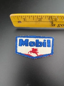 MOBIL OIL & GAS Embroidered Iron-On Uniform-Jacket/Cap/Shirt Patch 3" - Picture 1 of 2