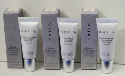 Paquete de 3 correctores Mally Beauty Ultimate Performance See The Light 0,3 fl oz LUZ Foto 1 de 3