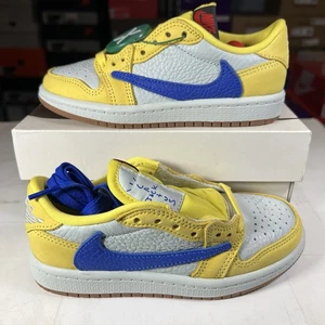 Size 11C - Nike Air Jordan 1 Retro Low OG  Travis Scott PS Canary DZ5909-700 - Picture 1 of 7