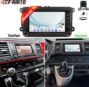 Carplay Für VW T6 Transporter Multivan Android 15 Autoradio BT GPS Navi + Kamera - Bild 1 von 16