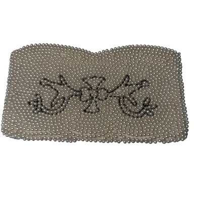 Vintage Ivory Beaded Pearl Wallet Hand Purse Zippered Clutch Made In Japan MCM - Image 1 of 4