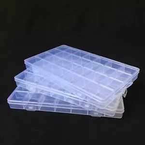 3pcs 28 Grids Organizer Plastic Box Storage Container For Lego Part Bx-239 - Picture 1 of 9