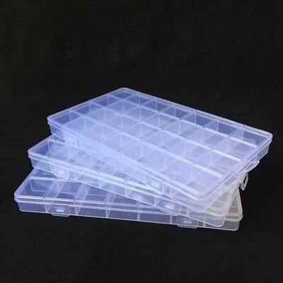 3pcs  28 Grids Organizer Plastic Box Storage Container For Lego Part Bx-239 - Image 1 of 4