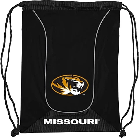 NCAA Missouri Tigers "Doubleheader" Backsack, Backpack 18" x 13.5" Cover