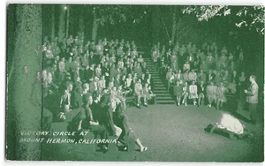 Victory Circle, Mount Hermon, CA Campfire Christian Camp c1940s Vintage Postcard - Picture 1 of 2
