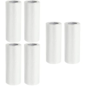 6 Rolls Plastic Paint Drop Sheets Plastic Drop Cloth Tape Plastic Painters Tarp - Picture 1 of 12