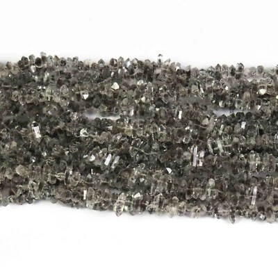 1 Strand AAA Clear Herkimer Diamond Nuggets, Center Drilled Beads - 2mmx5mm- - Image 1 of 4