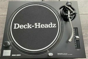 Technics SL-1210 MK2 Matte Black Wrapped Faceplate Cover With Screen Printing - Picture 1 of 6