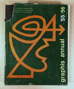 GRAPHIS ANNUAL '55/56: INTERNATIONAL YEARBOOK OF ADVERTISING ART HC/DJ Book - Imagen 1 de 14