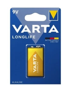 Varta Longlife Alkaline Power 9V Battery E-Block 4122 Mn1604 12 - Picture 1 of 1
