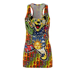 Vestido para mujer corte y costura espalda deportiva. Grateful Dead Bears - Imagen 1 de 36