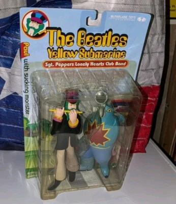 Figura submarina amarilla Paul McCartney con Monster McFarlane Beatles en paquete Foto 1 de 4