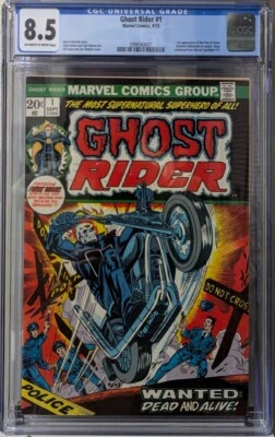 Ghost Rider #1 Marvel, 1973 Cgc 8.5 1St Son Of Satan Marvel Spotlight Key MCU - Image 1 of 2