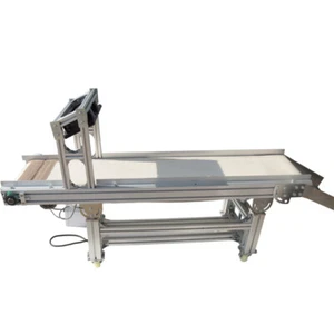 59"x11.8" Electric Belt Conveyor +White Canvas Belt +Fan Height Speed Adjustable - Picture 1 of 20