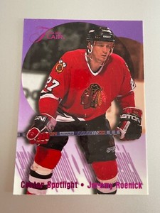 1994-95 Fleer Flair #10 Jeremy Roenick Center Spotlight Hockey Card