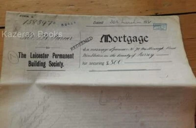 Vintage London Mortgage Document For 71 Marlborough Road Wimbledon Surrey 1931 - Image 1 of 4
