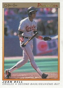 1991 O-Pee-Chee Premier Juan Bell 7 Orioles