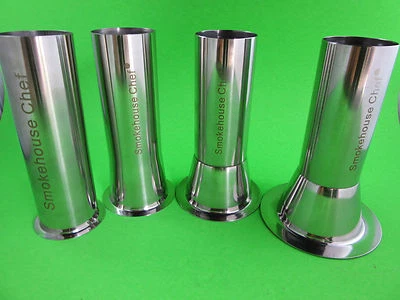 Wide mouth meat grinder stuffing tube funnel STAINLESS STEEL 6" long x 2" - Image 1 of 4