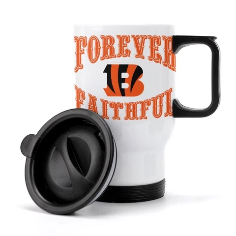 Forever Faithful Cincinnati Bengals Fans Coffee Mug Stainless Steelc Car Mug Cover