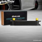 Universal 7 Row AN10 Full Aluminum Transmission Engine Oil Cooler Black Acura RL