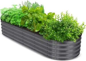 OPEN-BOTTOM DESIGN RAISED GARDEN BED KIT 6X2X1FT - NEW & SHIPS FREE! - Picture 1 of 8