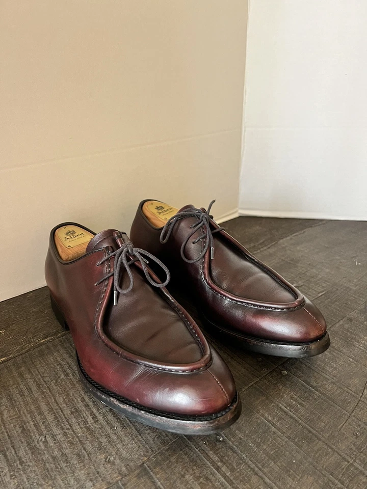 Zapatos de Vestir Prada Pasarela Talla US 8 Cuero Borgoña Foto 1 de 4