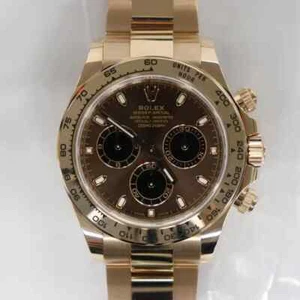2020s Mint Rolex 116505 Cosmograph Daytona 18K Rose Gold Chocolate Dial Watch - Picture 1 of 6
