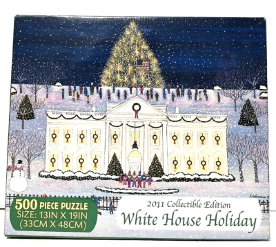 500 Piece Puzzle - White House Holiday Collectible Puzzle - 2011 New/Sealed - image 1 of 4