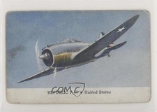 1944 Leaf Card-O Aeroplanes Series C R112-4 Joker Back Republic P-47 #P-47 3c7