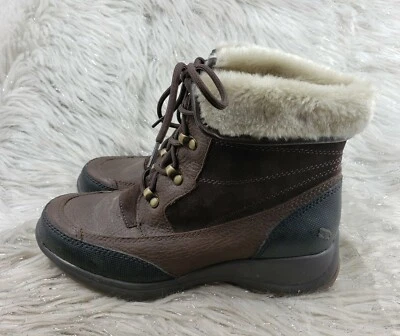 Botas de cuero marrón BASS Montana piel sintética talla 7 M Foto 1 de 4