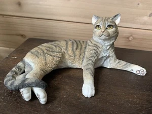 Country Artists 02248 Lounging Striped Tabby Figurine Collectible - Picture 1 of 5