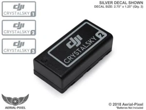 DJI CrystalSky Battery Number Label Decal Sticker Skin Multiple Colors Available - Picture 1 of 13