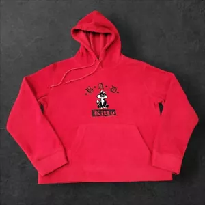 Sudadera con capucha polar Looney Tunes Bad Kitty para mujer grande bordada gato Y2K vintage - Imagen 1 de 7