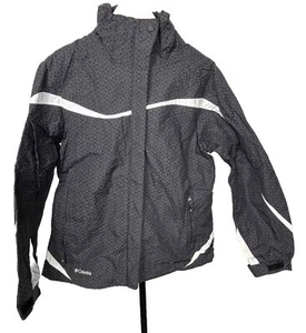 Columbia Jacket Waterproof Shell Full Zip Pockets Ski Winter Black Women Large - Picture 1 of 9
