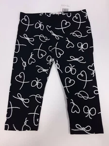 Epic Threads Knotted Hearts Leggings in Black, Size 4/4T - Picture 1 of 2