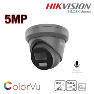 HiLook Hikvision 5MP ColorVu IP PoE Turret CCTV Camera 2.8mm Lens Built-In Mic - Picture 1 of 7