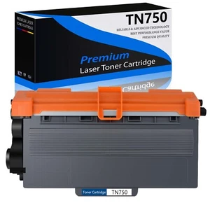 TN750 High Yield Black Toner Cartridge Compatible For Brother Laser MFC-8710DW - Picture 1 of 24