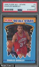 1990 Fleer All-Stars Basketball #1 Charles Barkley Philadelphia 76ers HOF PSA 9 