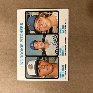 1973 Topps Jimmy Freeman Charlie Hough Hank Webb Rookie Pitchers Card #610