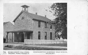 Arnold Bros Bucks County PA Ansichten Nr. 78 Northampton Schule Richboro Postkarte - Bild 1 von 6