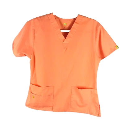 Blusa Médica Wonder Wink para Mujer Talla Pequeña Naranja Mandarina Foto 1 de 4
