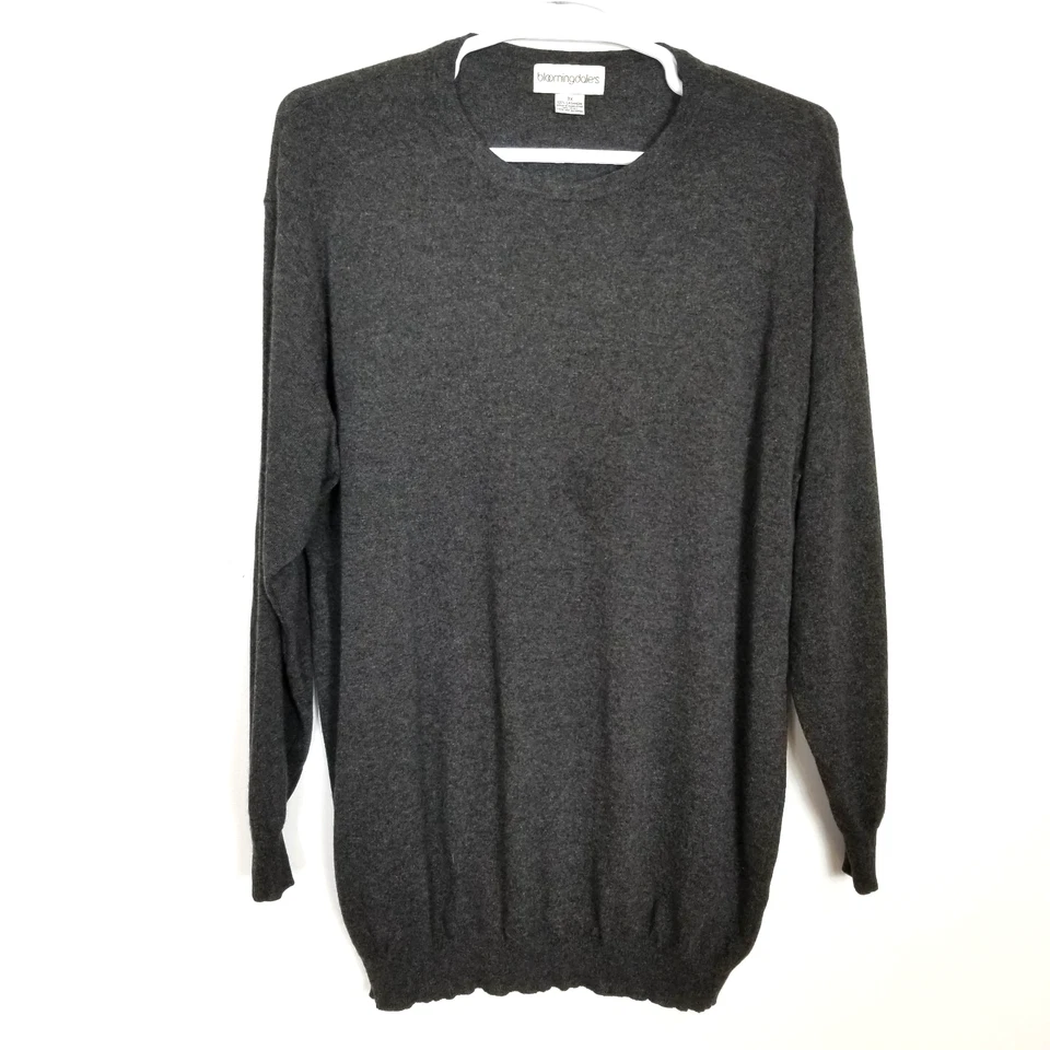 Suéter Pullover Bloomingdale's Mujer Plus 100% Cachemira Talla 3X Negro Suave Acogedor  Foto 1 de 4